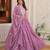 Lavender pure star georgette designer festive wear readymade suit