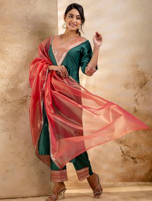 Rama viscose rayon designer festive wear readymade suit 2