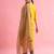 yellow fancy cotton kurta set