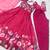 rani-pink fancy pure organza kurta set