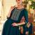 Teal vichitra silk designer festive wear readymade suit