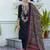 black fancy silk blend kurta set