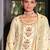 white fancy banarasi silk kurta set