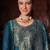 teal fancy banarasi silk kurta set