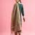 green fancy cotton kurta set
