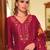 Rani pink vichitra silk designer festive wear readymade suit