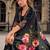 black fancy viscose kurta set