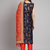 navy-blue fancy cotton silk kurta set