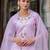 lavender fancy viscose rayon kurta set