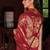 Maroon silk blend designer festive wear readymade suit