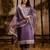 lavender fancy silk blend kurta set