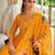 Yellow vichitra silk designer festive wear readymade suit