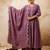 lavender fancy silk blend kurta set