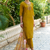 mustard fancy cotton silk kurta set