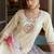 off-white fancy cotton silk kurta set