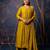 mustard fancy silk blend kurta set