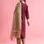 maroon fancy cotton kurta set