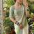 Light Green Color  embroidery sequence work georgette Saree