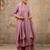 lavender fancy silk blend kurta set