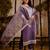 lavender fancy silk blend kurta set