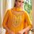 Yellow vichitra silk designer festive wear readymade suit