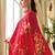 Red vichitra silk designer festive wear readymade suit
