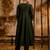 green fancy silk blend kurta set