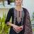 black fancy silk blend kurta set