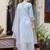 sky-blue fancy viscose rayon kurta set