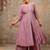 lavender fancy silk blend kurta set