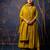 mustard fancy silk blend kurta set