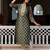 green fancy silk blend long kurti