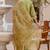 Mehndi green viscose roman silk designer festive wear readymade suit