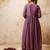 lavender fancy silk blend kurta set