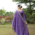 purple fancy silk kurta set