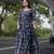 Embroidery zari sequance work with full flaired gown