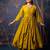 mustard fancy silk blend kurta set