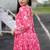Embroidery zari sequance work with full flaired gown