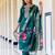 dark-green fancy viscose rayon kurta set
