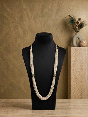 Elegant multi-layer pearl mala necklace for women 1