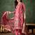 pink fancy organza kurta set