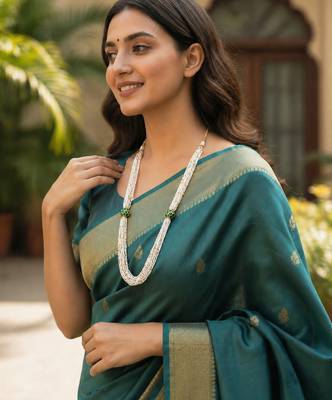 Elegant multi-layer pearl mala necklace for women 2