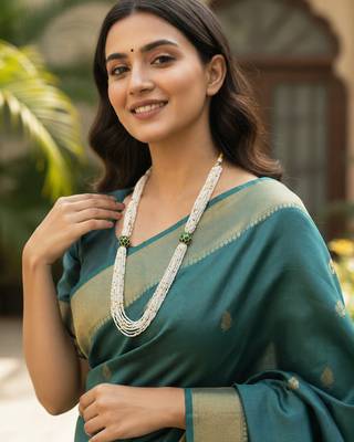 Elegant multi-layer pearl mala necklace for women 3