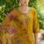 mustard fancy cotton silk kurta set