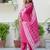 Pink silk blend designer festive wear readymade suit