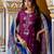 purple fancy viscose kurta set