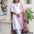 white fancy chanderi silk kurta set