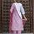 white fancy chanderi silk kurta set