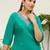Rama color silk blend embroidery long kurta