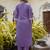 purple fancy silk blend kurta set